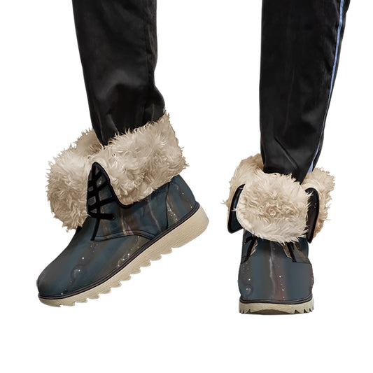 All-Over Print Women's Plush Boots