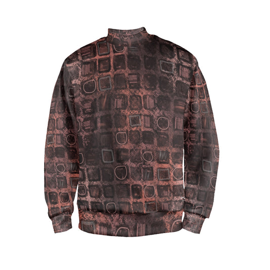 Chandail à col montant imprimé – Style et confort pour homme 🖤 RUBI