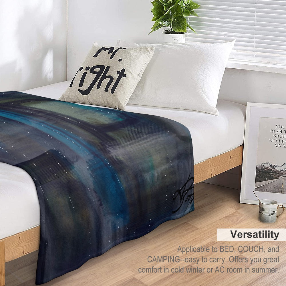 Azure couverture en flanelle ultra douce
