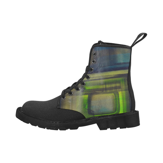 Verde 2 Bottes à lacets en toile pour homme (Noir)