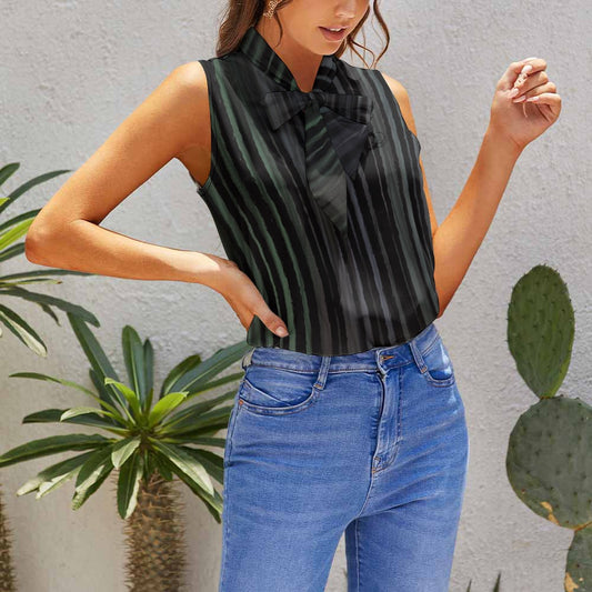 Débardeur Femme Élégant à Nœud – Top Sans Manches Chic & Confortable