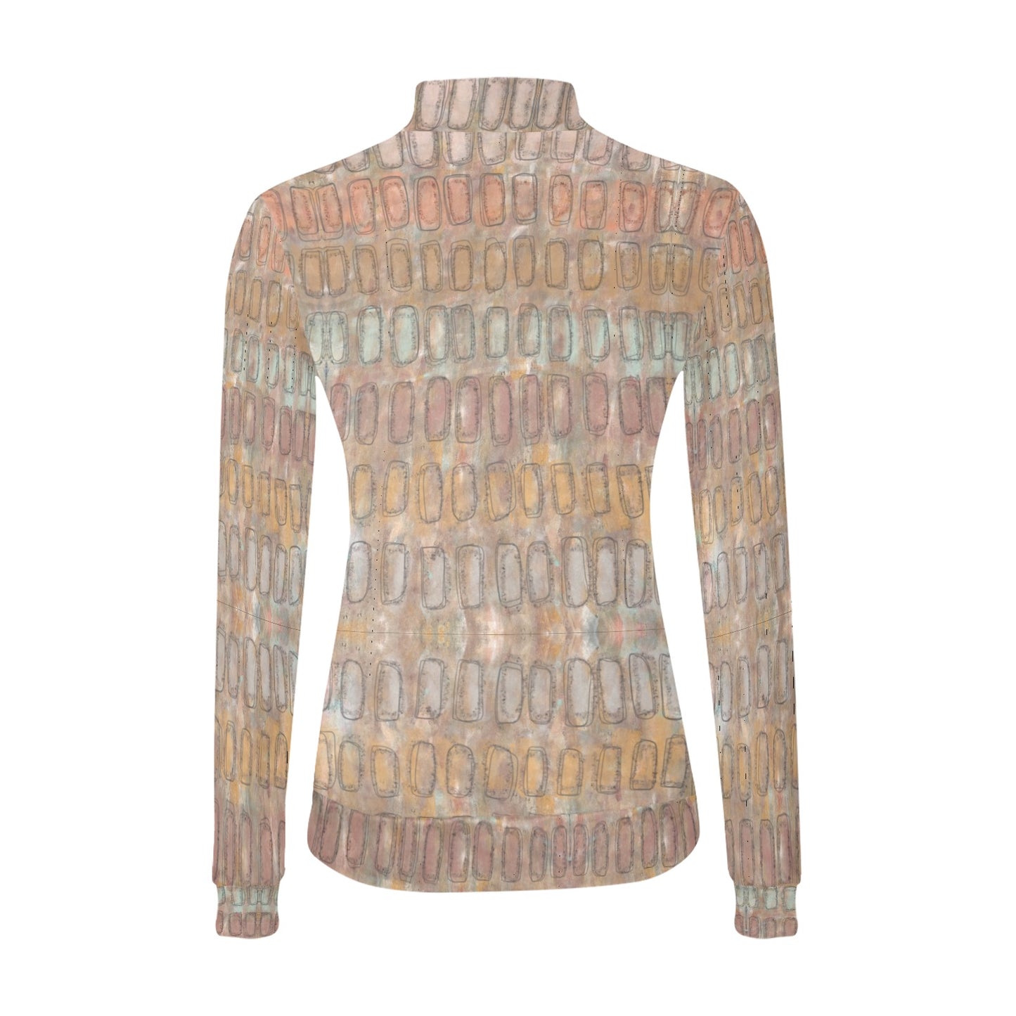 Chandail à col montant imprimé – Élégance et confort réunis 💫 SAND