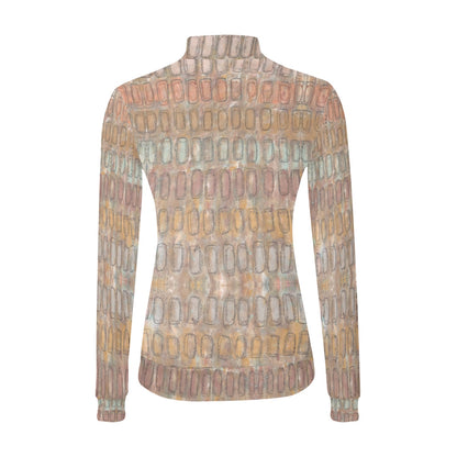 Chandail à col montant imprimé – Élégance et confort réunis 💫 SAND