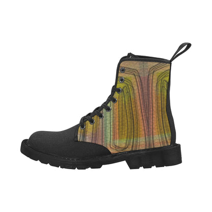Rainbow 2 Bottes à lacets en toile pour homme (Noir)