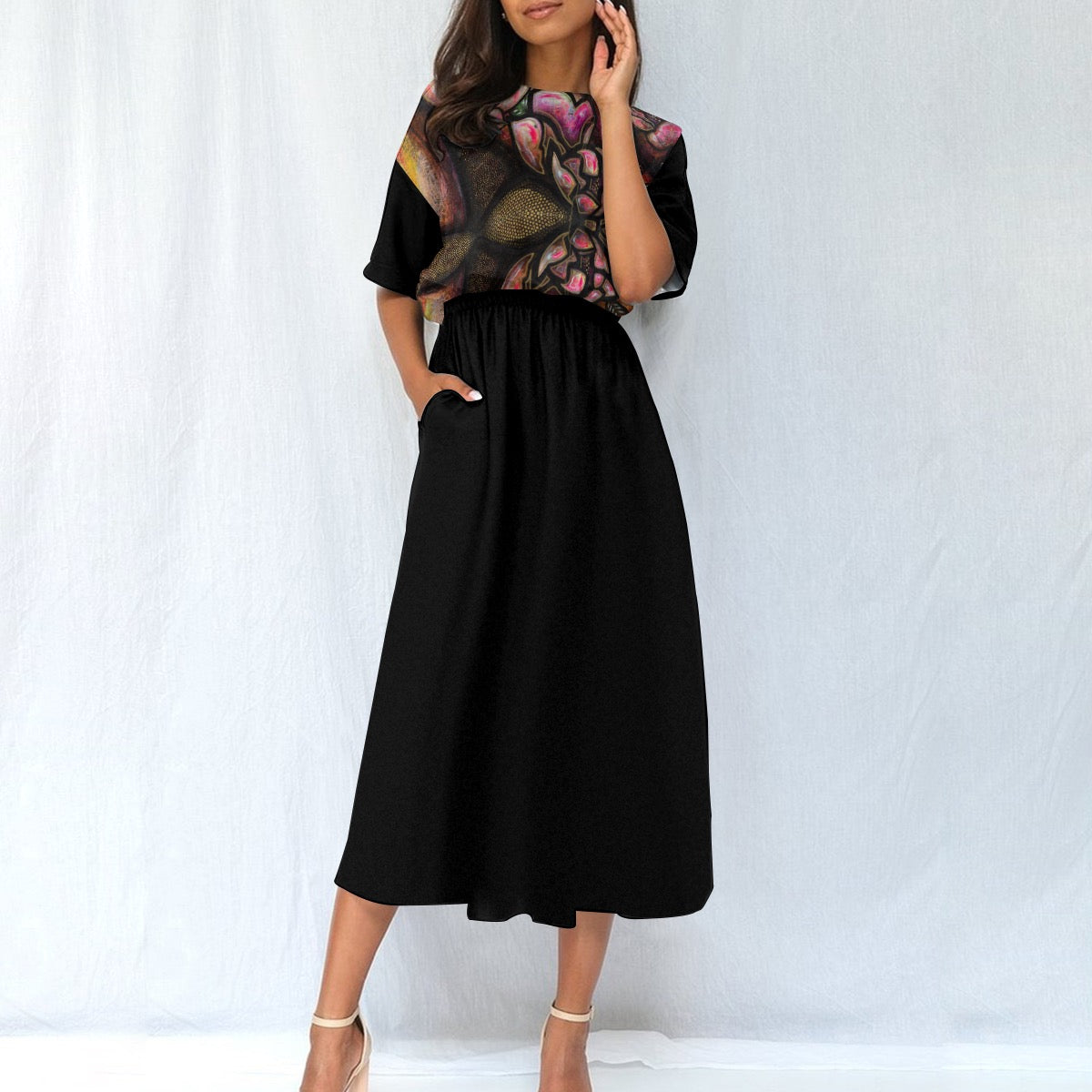 Robe Taille Élastique – Élégance et Confort au Quotidien