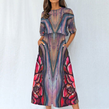 Robe Taille Élastique – Élégance et Confort au Quotidien