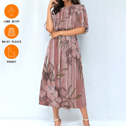 Robe Taille Élastique – Élégance et Confort au Quotidien