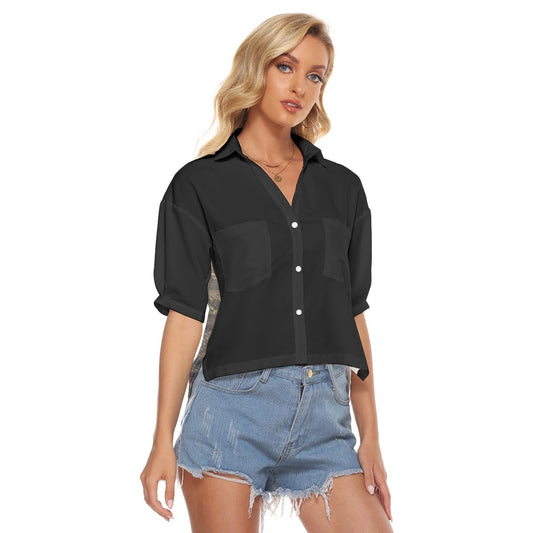 All-Over Print Women's V-neck Shirts