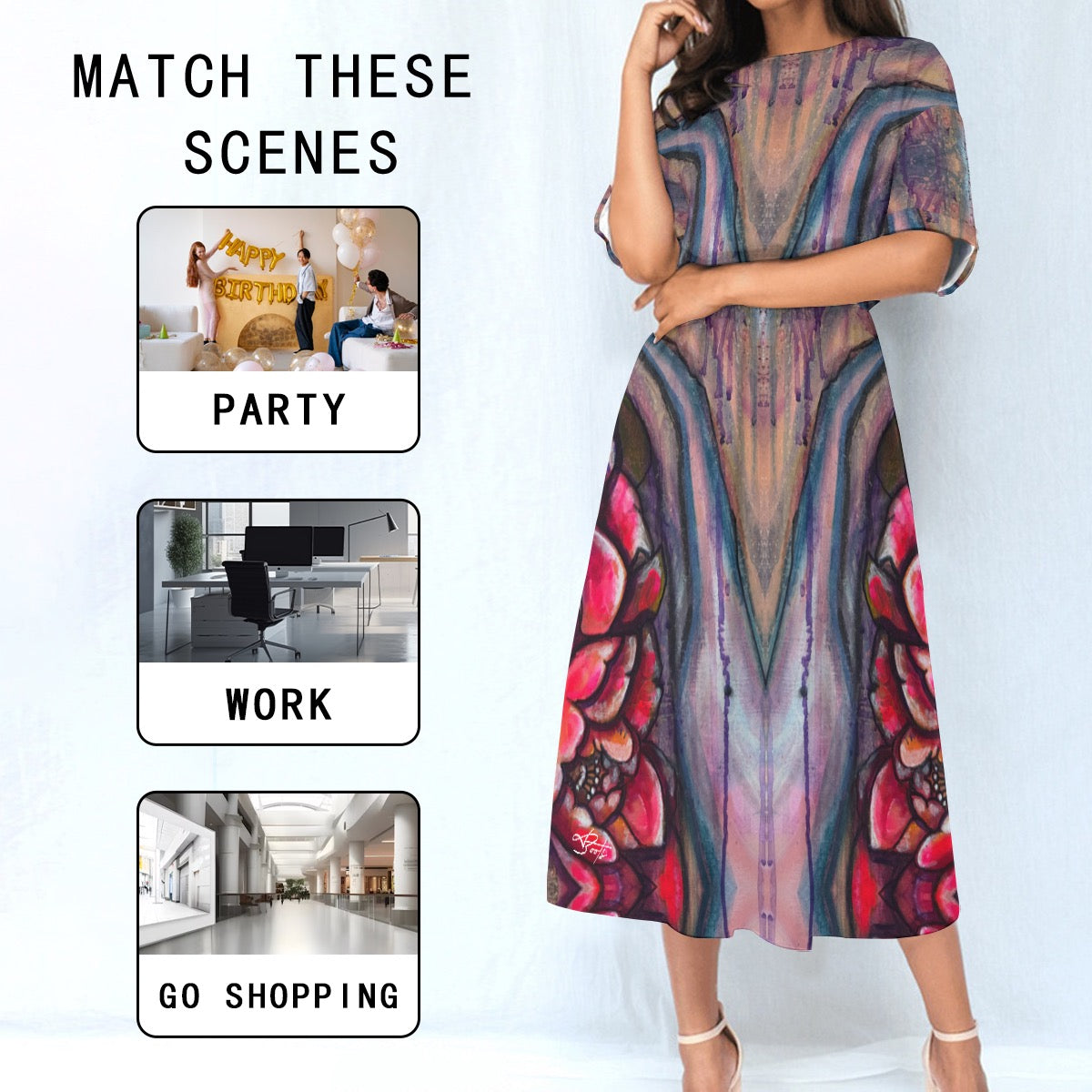 Robe Taille Élastique – Élégance et Confort au Quotidien