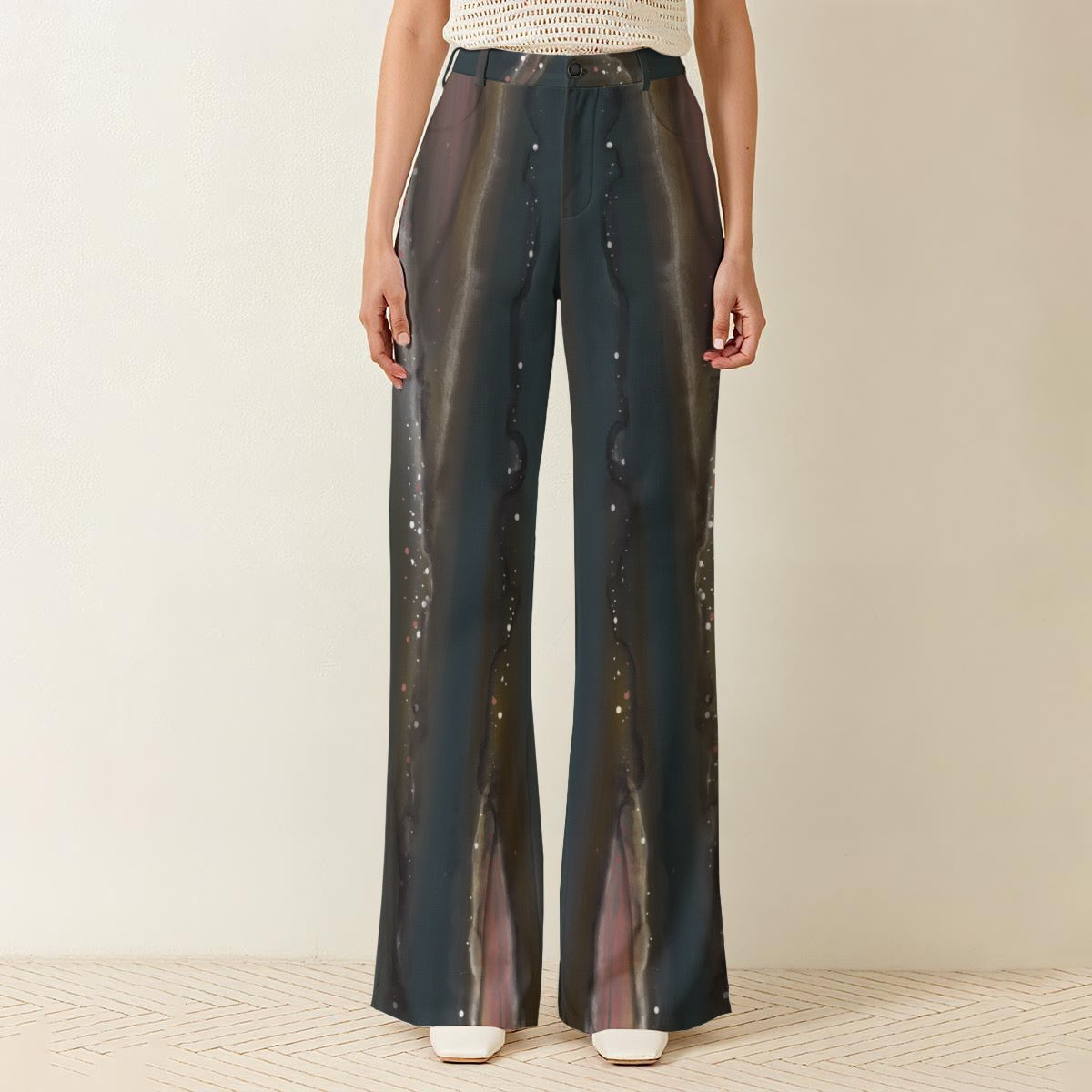 Pantalon large taille haute pour femme – Look chic et décontracté - 
CÉLESTE