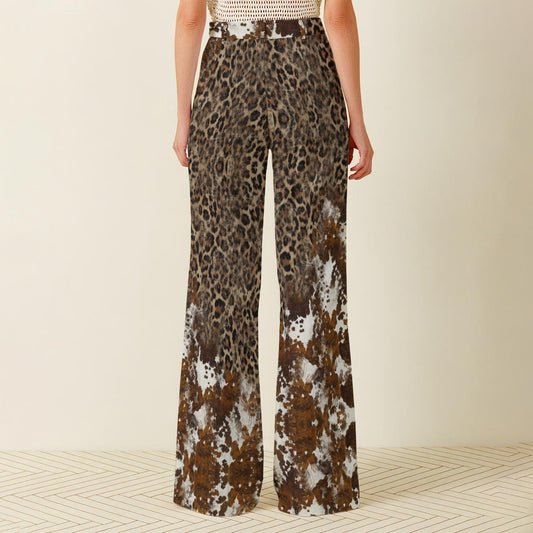 Pantalon large taille haute pour femme – Look chic et décontracté