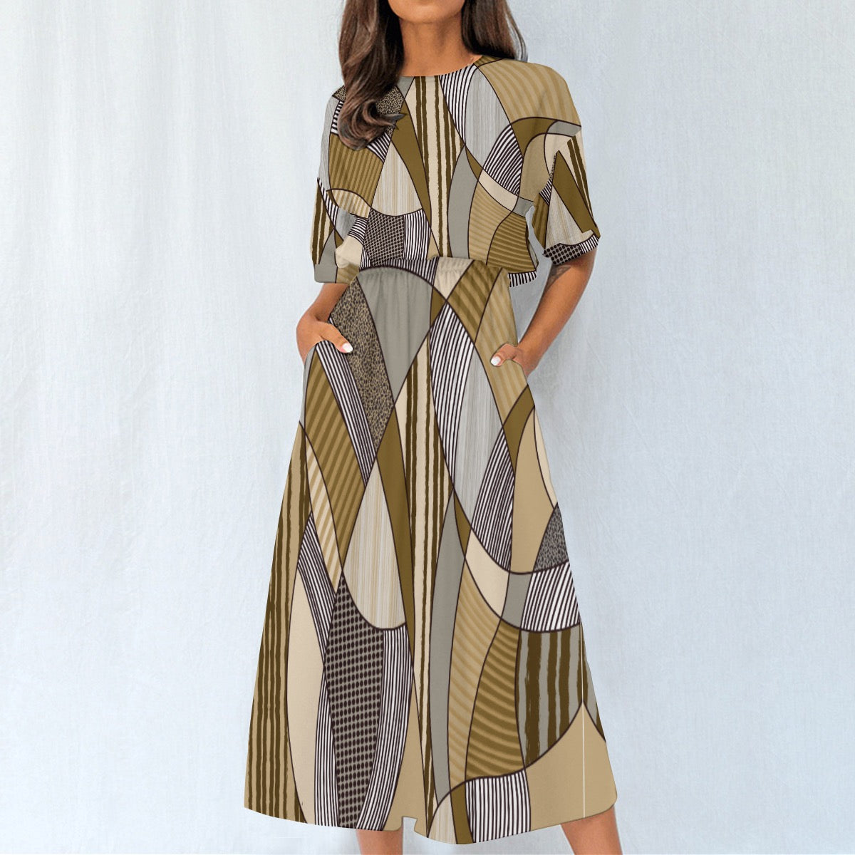 Robe Taille Élastique – Élégance et Confort au Quotidien