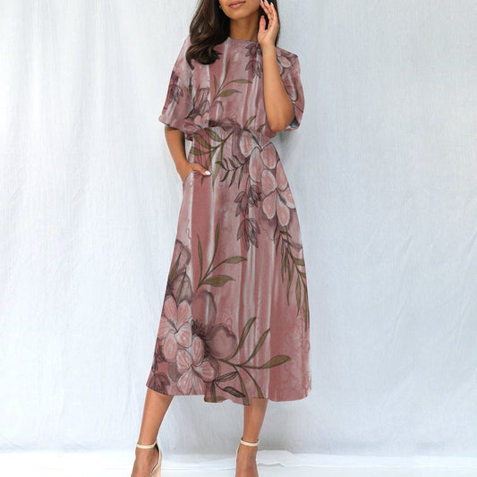 Robe Taille Élastique – Élégance et Confort au Quotidien