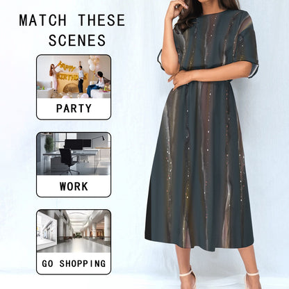 Robe Taille Élastique – Élégance et Confort au Quotidien