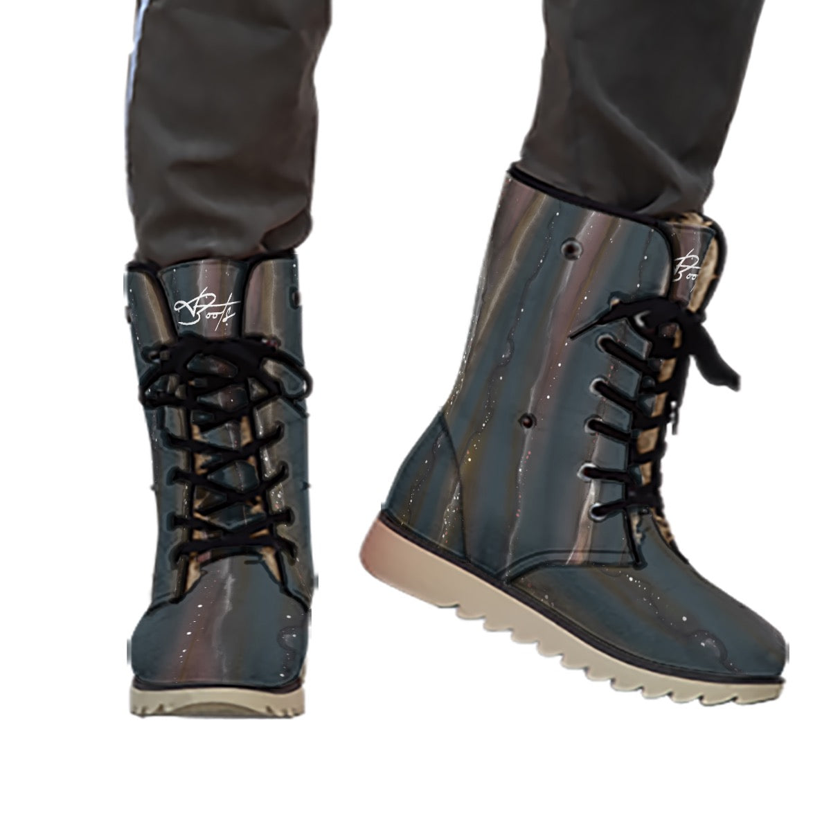 All-Over Print Women's Plush Boots