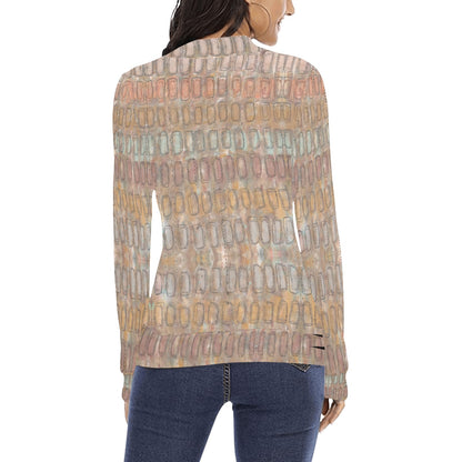 Chandail à col montant imprimé – Élégance et confort réunis 💫 SAND