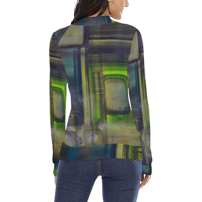 Chandail à col montant imprimé – Élégance et confort réunis 💫 VERDE