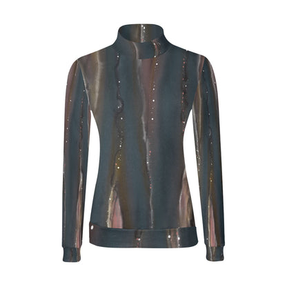 Chandail à col montant imprimé – Élégance et confort réunis 💫 CÉLESTE