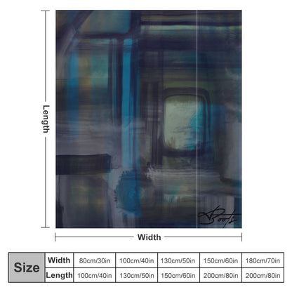 Azure couverture en flanelle ultra douce