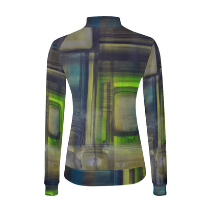 Chandail à col montant imprimé – Élégance et confort réunis 💫 VERDE