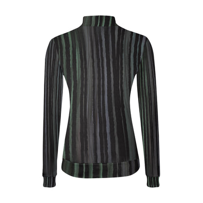 Chandail à col montant imprimé – Élégance et confort réunis 💫 BLACK ROW