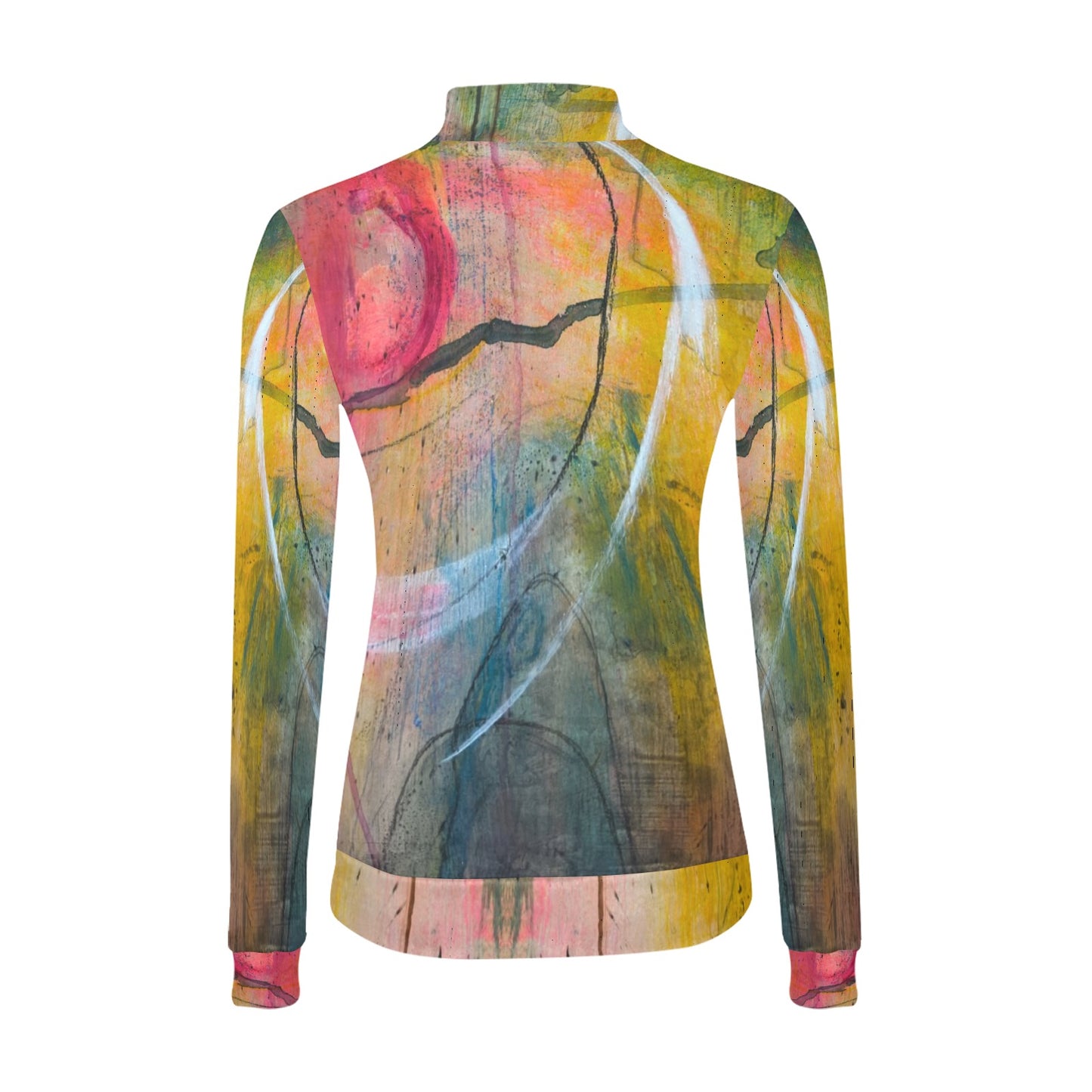 Chandail à col montant imprimé – Élégance et confort réunis 💫 AZURA