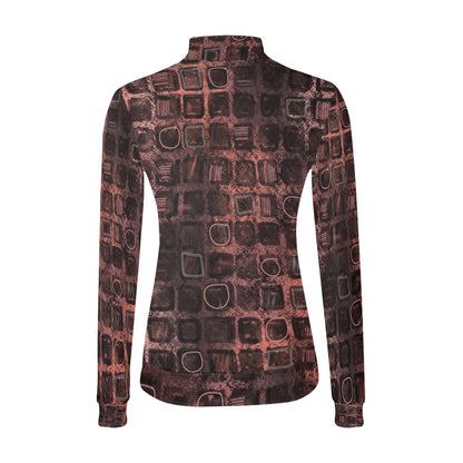 Chandail à col montant imprimé – Élégance et confort réunis 💫 RUBI