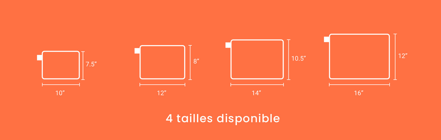 Priya - Poches fourre-tout à fermeture éclaire