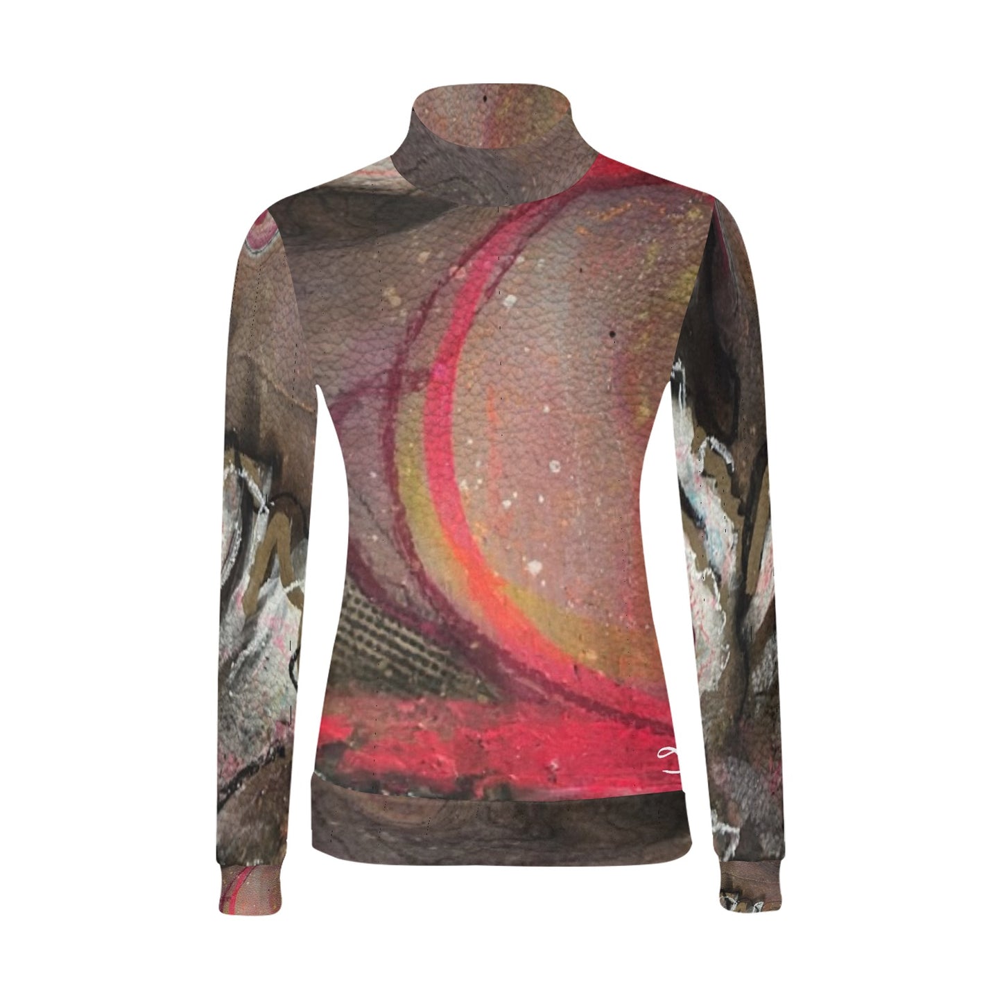 Chandail à col montant imprimé – Élégance et confort réunis 💫 SOLÈNE