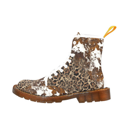 LéoCow - Bottes en toile à lacets pour femmes