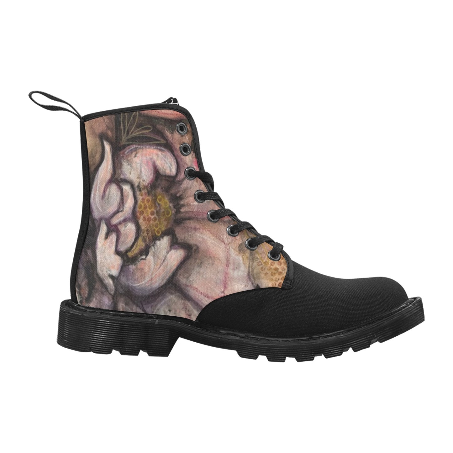 Zaharaa 2 Bottes en toile à lacets pour femmes (Noir)