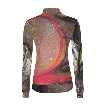 Chandail à col montant imprimé – Élégance et confort réunis 💫 SOLÈNE