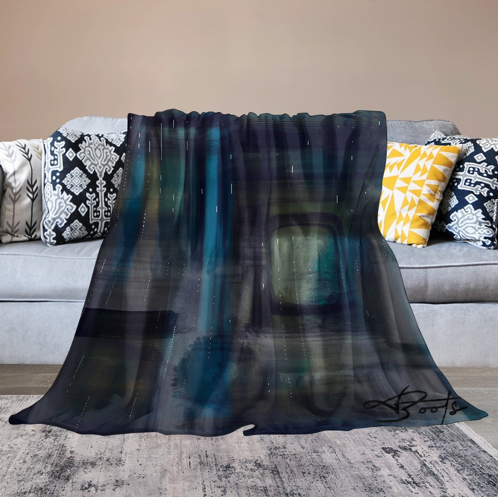 Azure couverture en flanelle ultra douce